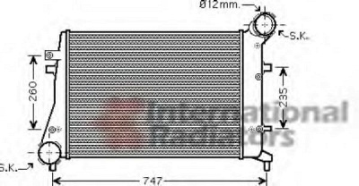 VAN WEZEL 58004268 -  Интеркулер